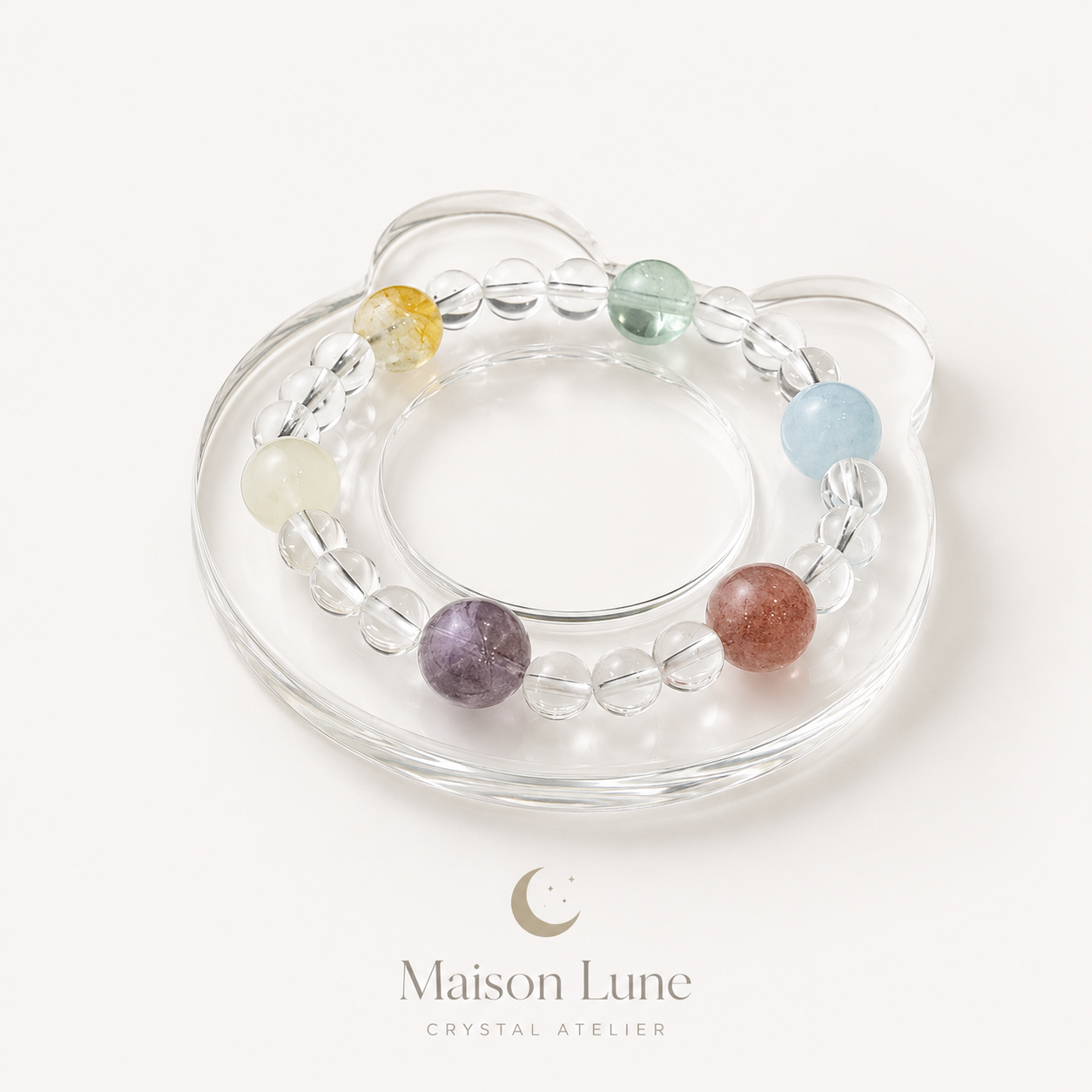 Bright Horizons crystal bracelet by Maison Lune