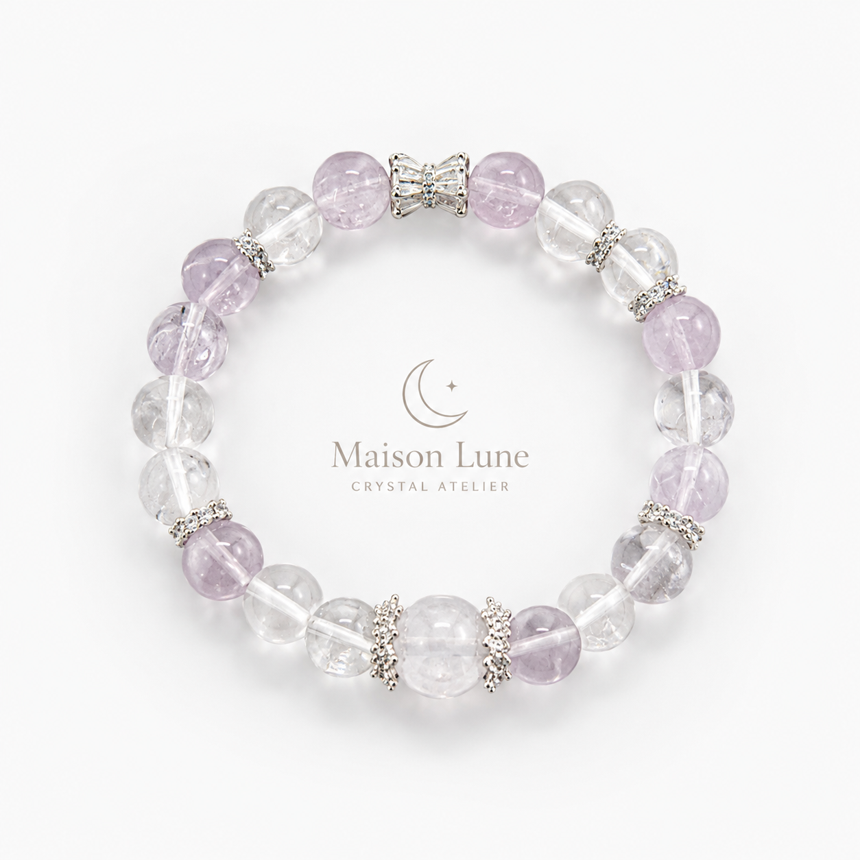 Radiant Fortune crystal bracelet by Maison Lune