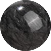 Deep Black Rutilated Quartz 6mm