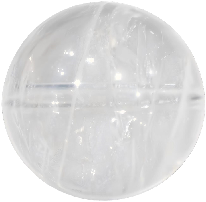 White Azeztulite Phantom Quartz 7mm