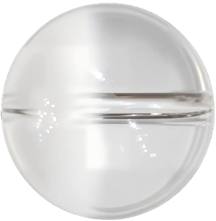 White Rabbit Hair Phantom Quartz 12mm