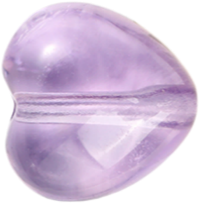 Amethyst Heart — Large 10mm