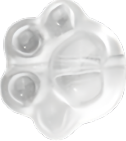 Clear Quartz Cat Paw 15mm