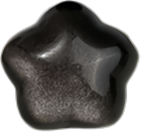 Silver Obsidian Star 12mm