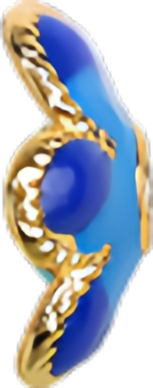 Enamel Bead Cap — Left 10mm