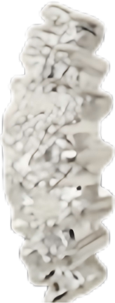 Silver Bead Cap — Right 13mm