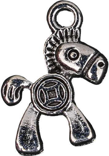 Alloy Carousel Horse 6mm