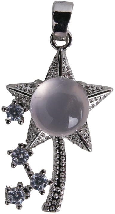 Blush Star Drop Pendant 10mm