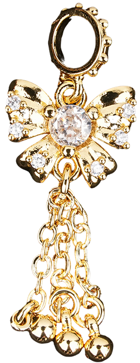 Crystal Butterfly Tassel 9mm
