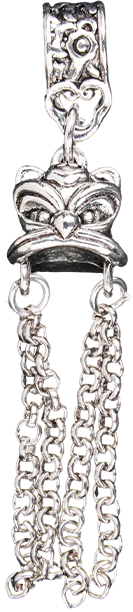 Guardian Lion Tassel Pendant 9mm