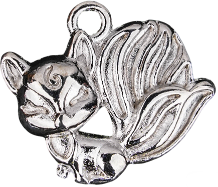 Nine-Tailed Fox Pendant 14mm