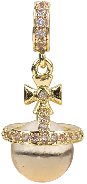Vintage Tidal Gold Cross 10mm