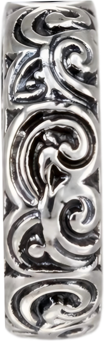 Antique Silver Pattern Spacer 2mm