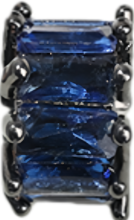 Black Blue-Zircon Spacer 6mm