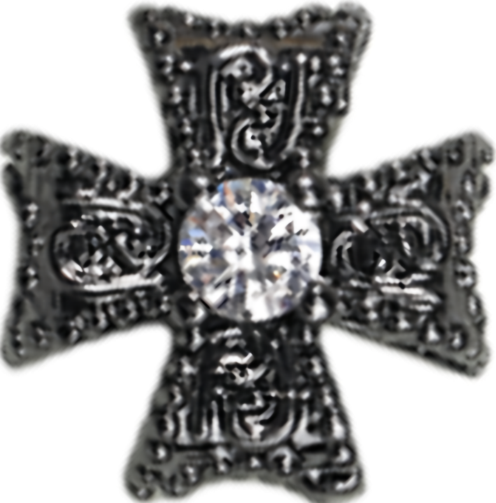 Black Cross-Flower Spacer 9mm