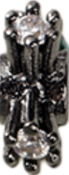 Black Cross Spacer Disc 3mm
