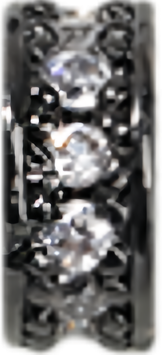 Black Zircon Spacer Disc 2mm
