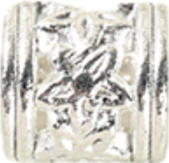 Bright Silver Patterned Barrel 6mm