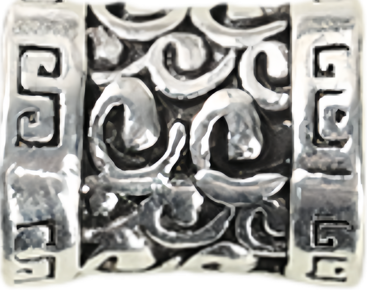 Silver Auspicious-Cloud Barrel 10mm