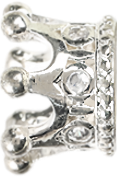 Silver Crown Spacer — Large 8mm