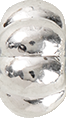 Silver Pumpkin Spacer 6mm