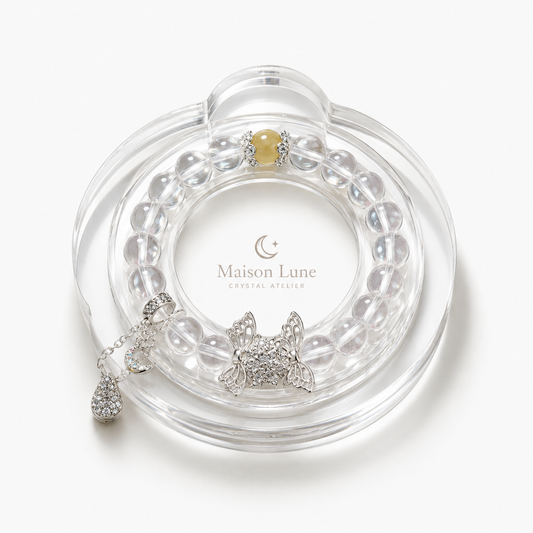 Butterfly Fortune crystal bracelet by Maison Lune
