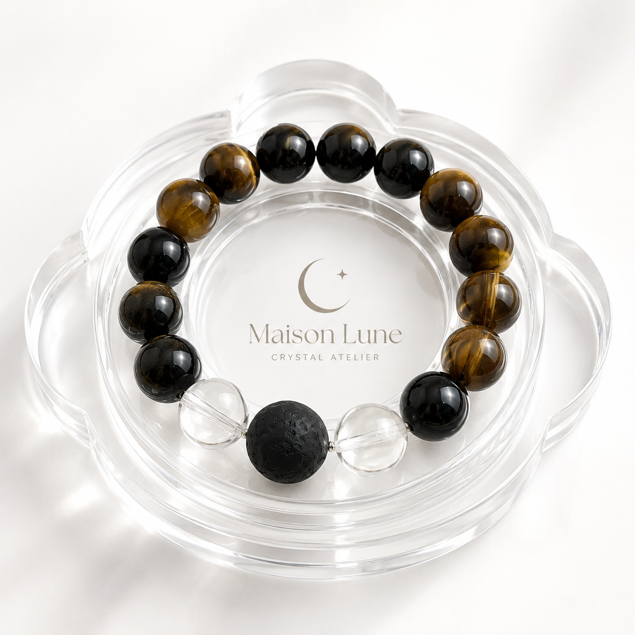 Golden Tides crystal bracelet by Maison Lune