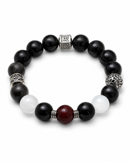 Midnight Guardian crystal bracelet by Maison Lune