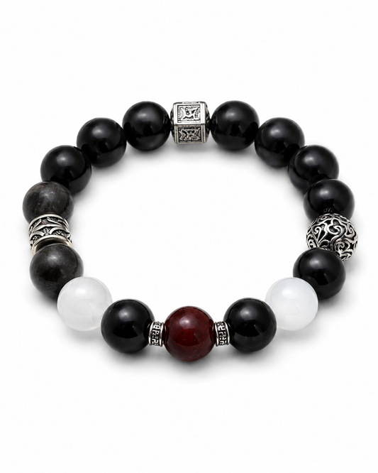 Midnight Guardian crystal bracelet by Maison Lune