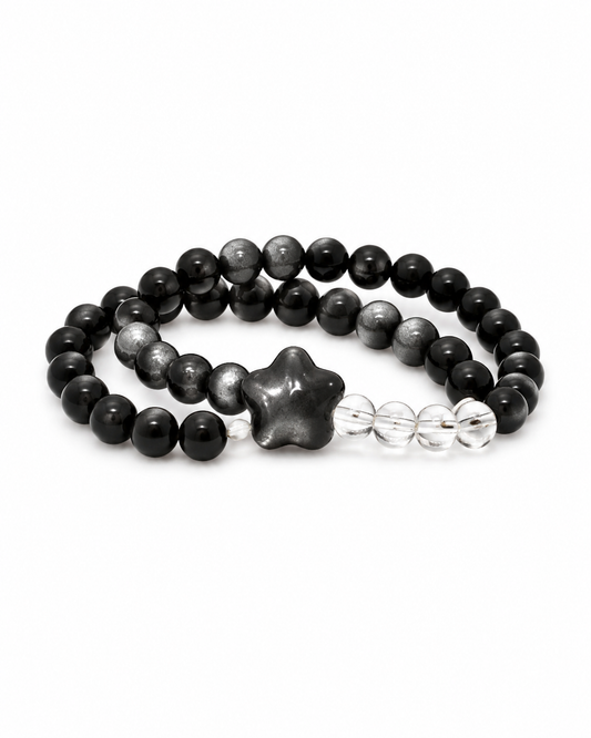 Midnight Starlight crystal bracelet by Maison Lune