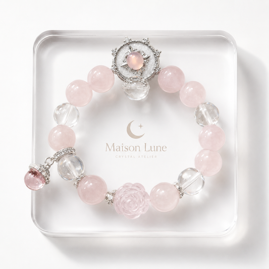 Rose Star Isle crystal bracelet by Maison Lune
