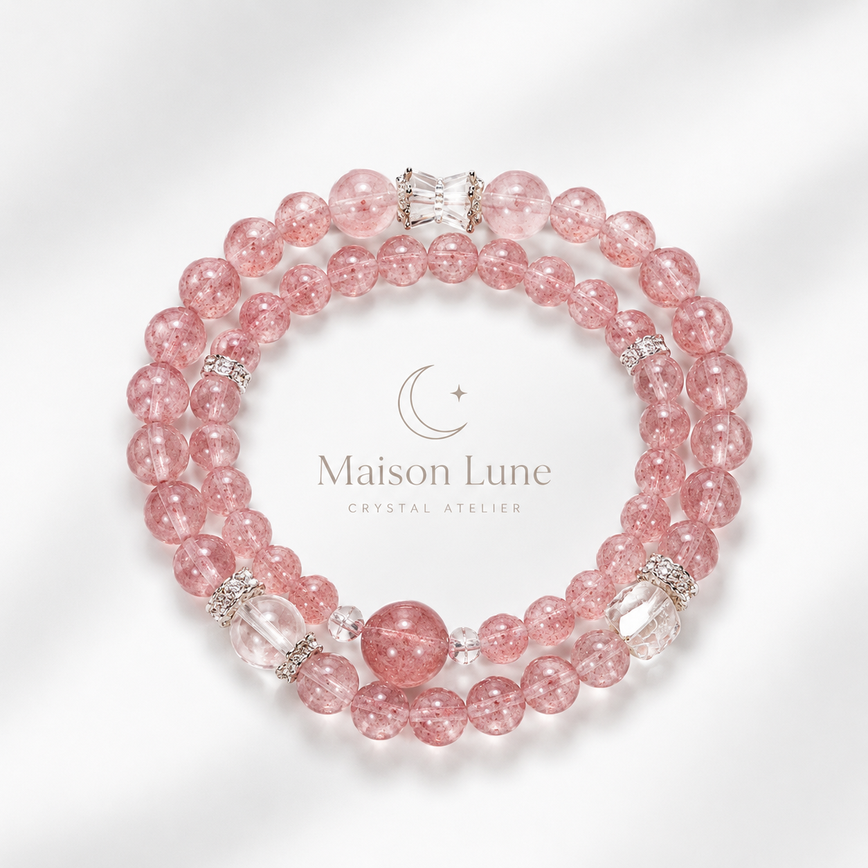 Sakura Harmony crystal bracelet by Maison Lune