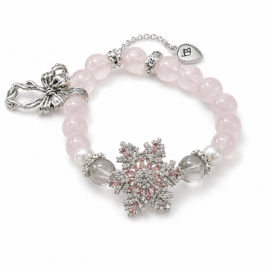 Spinning Snowflake crystal bracelet by Maison Lune