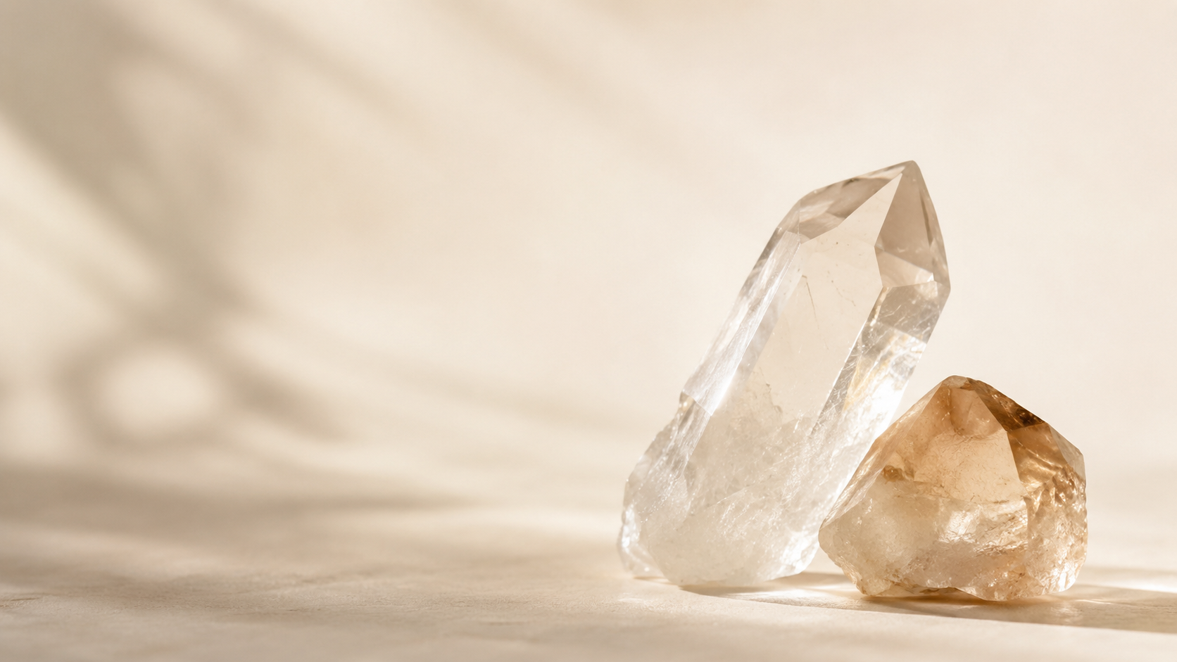 Maison Lune crystal bracelets in warm moonlight